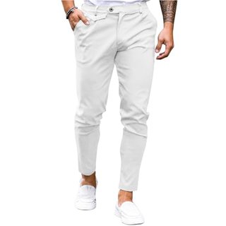 1513 - Pantaloni Chino Feziakuk Slim Fit Bianchi