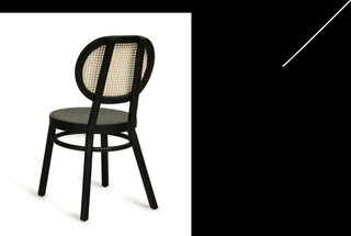 Silla HKliving Rattan Negra