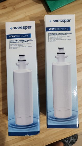 2 Filtros de Agua para Nevera Wessper