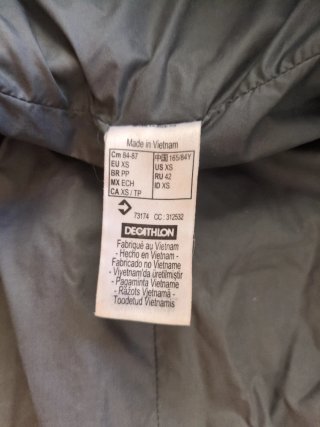 Chaqueta Quechua Negra Mujer