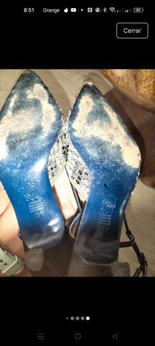 Zapatos Sanver Fiesta Pedrería Talla 39