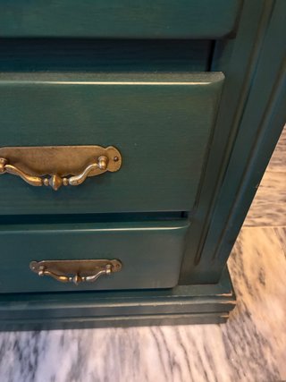 Cómoda de Madera Maciza Azul