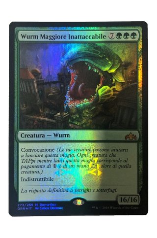 Wurm Maggiore Inattaccabile FOIL Promo NM ITA MTG