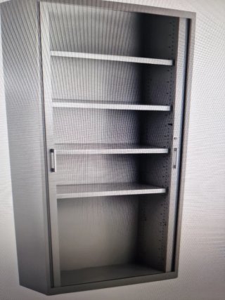 Armario persiana K2 120x2 Metálico Gris