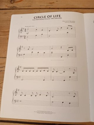 Libro Partituras Disney Hits Piano Solo