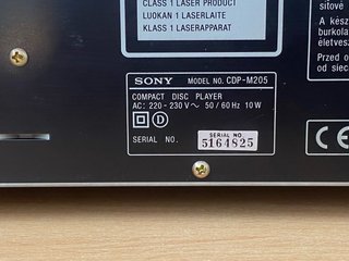 Reproductor CD Sony CDP-M205