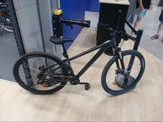 Bicicleta de montaña 29" Expl 100 gris suspensión delantera