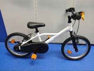 Bicicleta Niños 16 Pulgadas 4-6 años Discover 100 Blanco