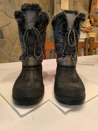 Botas para Nieve Gris y Negro