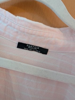 Camisa Parfois Rosa de Rayas Talla S