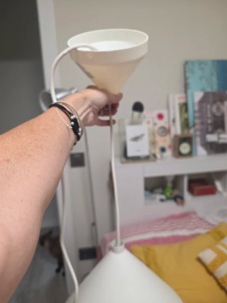Lámpara de techo IKEA blanca