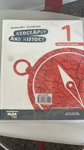 Libro Anaya 1ESO nuevo de historia en inglés