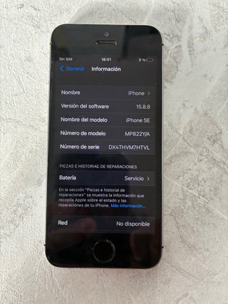 iPhone SE 2016 Negro 32 GB - LIBRE LEA DESCRIPCIÓN