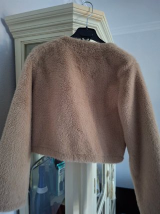 Chaqueta Zara pelo Beige