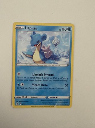 Carta Pokémon Lapras