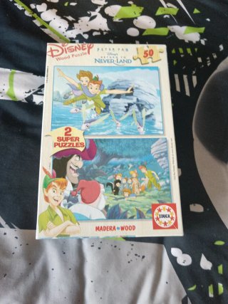 2 Puzzles de Madera Disney Peter Pan