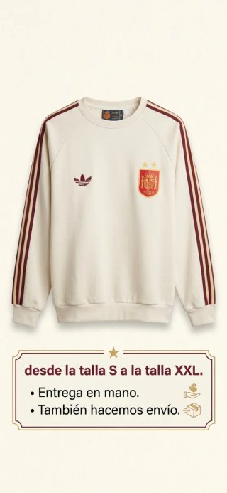 Sudadera España Adidas Beige