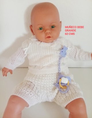 Muñeco Bebé Grande 63 cm