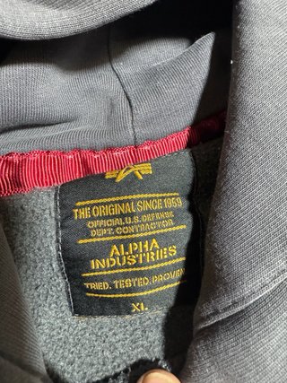 Sudadera Alpha Industries Gris