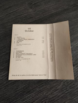 Cassette U2 - October