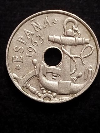 Moneda 50 céntimos España 1963 Estrella 64