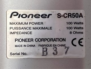 Altavoces Pioneer S-CR50A