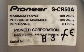 Altavoces Pioneer S-CR50A