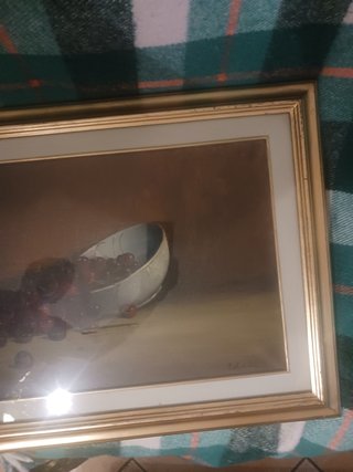 Quadro G. Tabellini Natura Morta Ciliegie