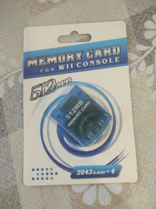 Tarjeta Memoria 512MB para Wii y GameCube