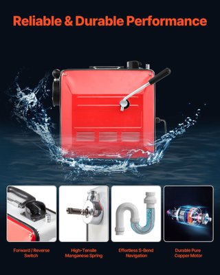 Sturatubi Elettrica 850 W con Cavo in Acciaio