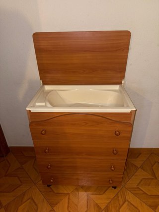 Cajonera con Bañera para Bebé