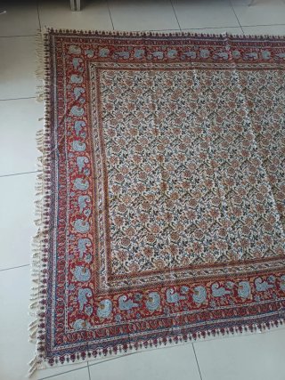 Arazzo persiano tessuto multicolor