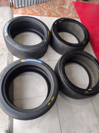 Slicks Michelin y Pirelli