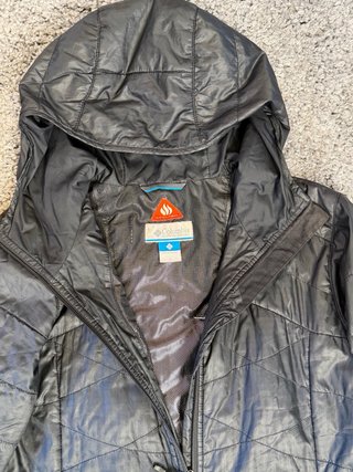 Abrigo largo Columbia negro talla L