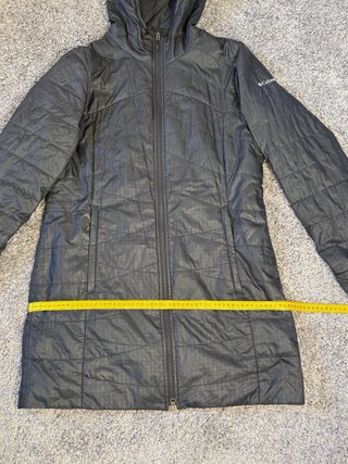 Abrigo largo Columbia negro talla L