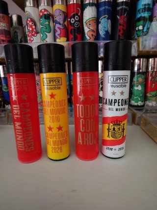 Set de 4 Mecheros Clipper Edición Campeones
