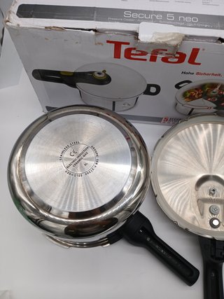 Tefal Secure 5 Neo - Olla a presión de 6L, Ahorro energético hasta 50%, cocción a presión, 2 program