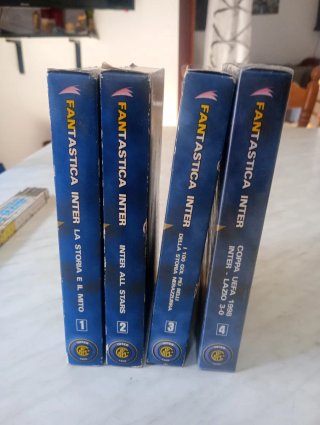 4 Videocassette VHS Inter La Gazzetta dello Sport