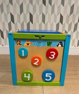 Cajón Multijuegos de Madera para Bebé