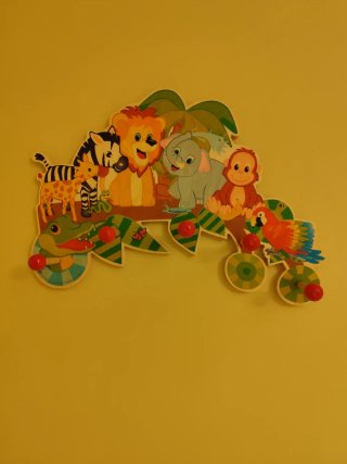 Perchero Infantil de Pared con Animales