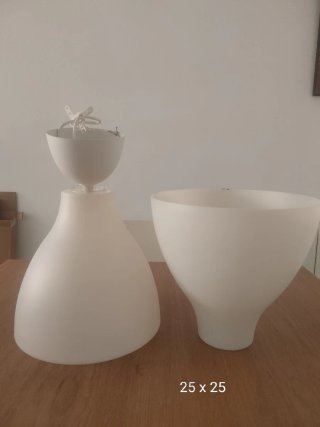 Lámparas colgantes Ikea blancas