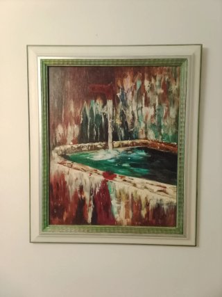 Cuadro al óleo Fuente Vieja