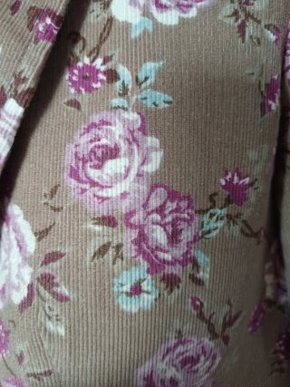 Chaqueta Estampada con Cremallera