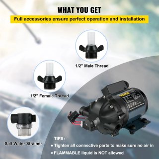 Pompa Autoadescante 240W per Auto Barche Camper