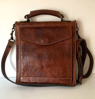 Bolso, cartera bandolera vintage de piel