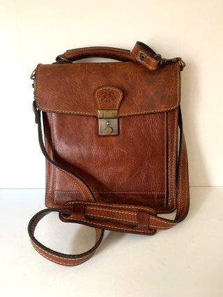 Bolso, cartera bandolera vintage de piel
