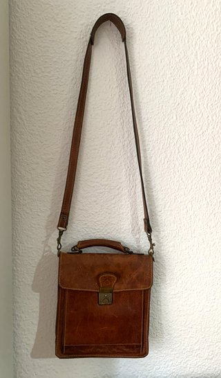Bolso, cartera bandolera vintage de piel