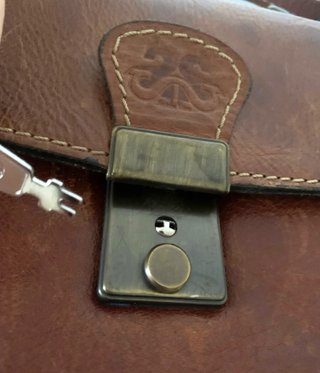 Bolso, cartera bandolera vintage de piel