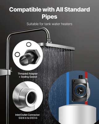 Pompa Ricircolo Acqua Calda con Timer 38 L/min