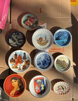 10 Piattini da collezione, vendo anche singoli